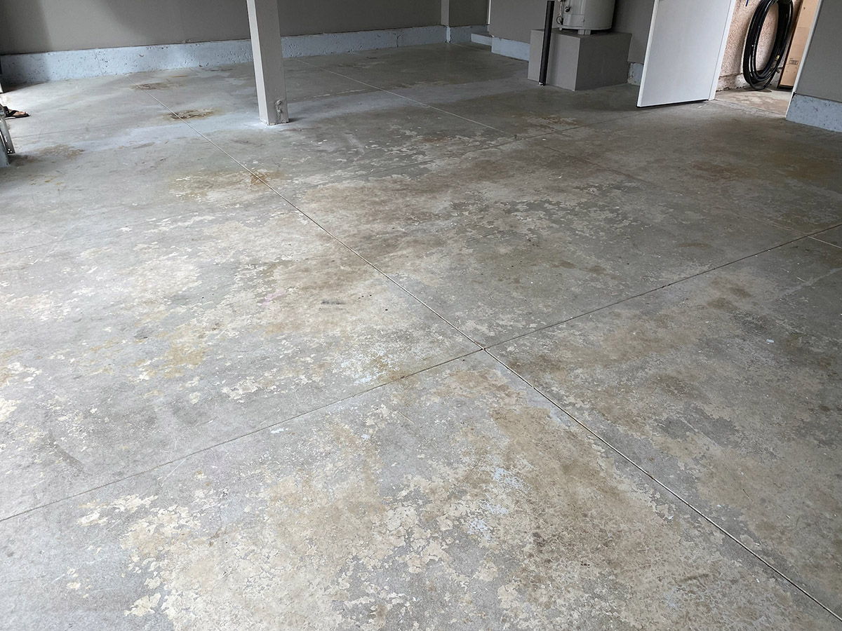 Superior Epoxy Flooring in Corona Before
